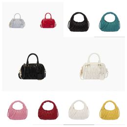 New High quality miui hobo logv luxury crossbody bags designer women lady shoulder fashion black Bag mini white summer pink purses designer handbag 10A