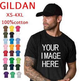 NO Price 100% Cotton Short Sleeve O-neck Men T-shirt Tops Tee Customised Print Your Own Design Brand Unisex T Shirt 240517
