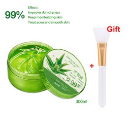 99% Aloe Vera Gel Moisturing Skin Face Cream Shrink Pores Day Cream Skincare Sleeping Mask Korean Skin Care Products 300g 240517