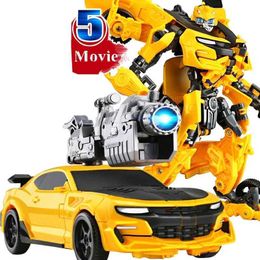 Other Toys New 20CM Great Transformation Movie Toy Car Robot Dinosaur Model Animation Action Character Plane Boy Gift Classic Children Brinquedos s5178