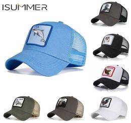 Isummer Baseball Cap Fashion Unisex Mesh Cap Animal Baseball Hats Men Women Commuting Outdoor Travel Hats Whole GC208030812