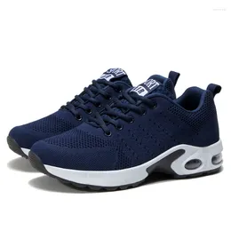Casual Shoes Men Air Cushion Sneakers Breathable Running Women Outdoor Fitness Sports Female Lace-up Big Size 44