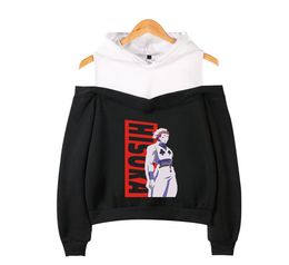 Japan Anime Hunter X Hunter Hisoka Sexy Off Shoulder Hoodies Women Fashion Hooded Sweatshirt 2020 Streetwear Clothes2680231