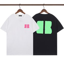 Classic Mens Women Designer T Shirts Summer Big Letters Print Tees Tops Fashion T Shirt Men Woman Clothing Short Sleeved Tshirt 10A High Quality