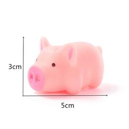 10PCS Decompression Toy 1pc Cartoon cute funny pig doll child toy bathing water decompression venting whole person spoof