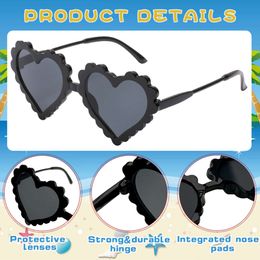 2023 New Kids Cartoon Heart Suower Fruit Rabbit Ears Sunglasses Girls Boy Children Outdoor Round Polarized UV400 Sun Glasses