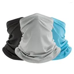 Bandanas Summer Sun Protection Neck Gaiter Bike Cycling Silk Full Face Balaclava Breathable UV Outdoor Sport Scarf