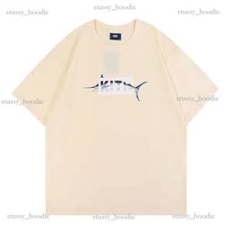 Summer Kith T Shirt Mens Designer T Shirt Trends Brand Rabbit Paper Cutting Spider Print Kith T-Shirt Round Neck Loose Casual Cotton Men And Women Graphic Tee f00a