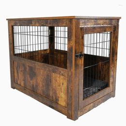 Decorative Plates Household Pet Kennel With Door Medium Dog Cage Indoor House Simple