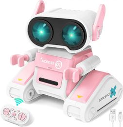 Other Toys New remote-controlled intelligent robot toys childrens voices and lights dance electric robots boy toys educational interactive toys s5178