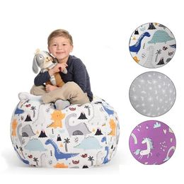 Storage Bags Kids P Toys Soft Canvas Bean Chair Bedroom Stuffed Animal Room Mats Portable Clothes Bag Drop Delivery Home Garden Housek Dhwvj