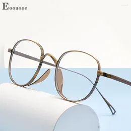 Sunglasses Frames 47mm Round Glasses Frame Retro Fashion Optics Ultraviolet Rays Myopia Hyperopia Eyeglasses Clear Lenses Prescription