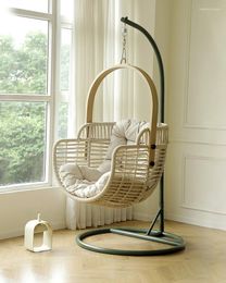 Camp Furniture Hanging Basket Rattan Chair Indoor Household Outdoor Two Person Swing Balcony Rocking Lazy