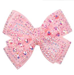 cute girls hair bows with clips kids Sparkly bows hair clips multicolour hair accessories fully-jewelled bow Hairpins