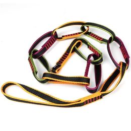 Outdoor Climbing Equipment Downhill Forming Ring Sling Daisy Chain Daisy Rope Nylon Daisy Chain Personal Anchor System 240517