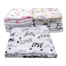 Blankets 2 PCS Bamboo Fiber Spring Summer Born Baby Blanket Supplies Super Soft Cartoon 115x120cm For Kids