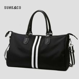 Large capacity travel short distance luggage women's single shoulder diagonal cross handbag, independent shoe compartment, sports bag, men's