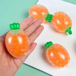 10PCS Decompression Toy Stress Relief Toy Soft Tpr Carrot Squeeze Toy Quick Rebound Grape Ball for Stress Relief Venting Decompression Toy