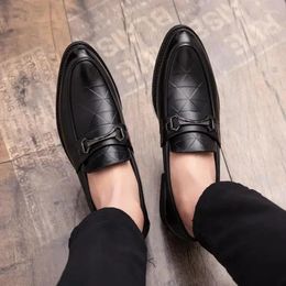 Dress Shoes Black Leather Men's Formal Wear Lace-up Elegant Handmade Wedding Luxury Italian