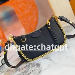 top desinger bags Easy Pouch Leather Shoulder Bag Crossbody Embossed black Chain Handbag Mini Bags M80349