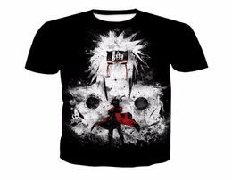 men fashion t shirt brand summer tees Shippuden Red Sun Anime striped men t-shirt 100% cotton top tees t shirts for men7862184