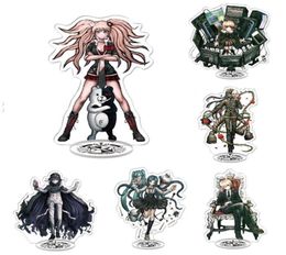 Keychains Dangan Ronpa The Animation Kyouko Monokuma Makoto Character Anime Figures Danganronpa Acrylic Stand Models Collections F5991294