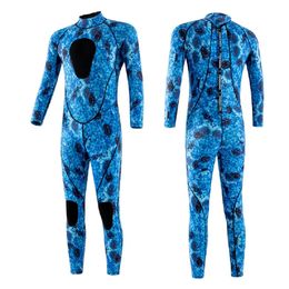 3mm Spearfishing Wetsuits Neoprene Suits Fishing Diving Surfing Snorkelling Kayaking Camouflage Adult Full Body Thermal Keep Warm 240507