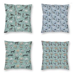 Pillow Nordic Style The Saluki Green Pillowcover Home Decor Greyhound Case Sighthound Dogs Cover Throw For Sofa