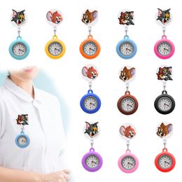 Other Clip Pocket Watches Retractable Digital Fob Clock Gift Hospital Medical Gifts Sile Nurse Watch Clip-On Lapel Hanging Nurses Drop Ot7Xz