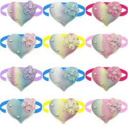 Dog Apparel 50/100pcs Love Heart Style Ties Bowties For Dogs Grooming Accessories Fashion Products Valentine's Day