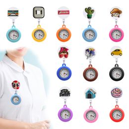 Other Home Decor Cartoon 9 43 Out Of Stock Clip Pocket Watches Watch For Women And Men Retractable Digital Fob Clock Gift Nurse Broo Otcna