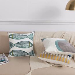 Pillow SEIKANO Embroidered Pillowcase Polyester Cover 45X45CM S Home Decor Moroccan Style Comfortable Room