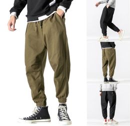 Autumn Winter Casual Harem Pants Men Plus Velvet Thicken Hip Hop Pants Man Loose Waist Overalls Simple Sports Trousers Dresowe Gh48792953