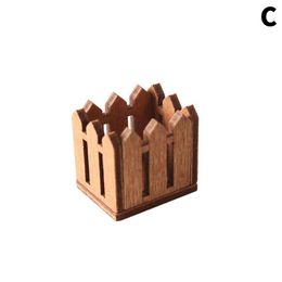 1:12 Dollhouse Miniature Fence Flower Storage Basket Model Furniture Accessory For Doll House Garden Home Decor Kids Toys