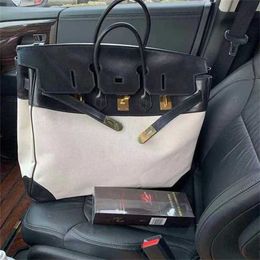 Platinum Handbag 50cm Totes Cowhide Customised Limited Edition Top Quality Large bag large capacity travel male female businessLGPN