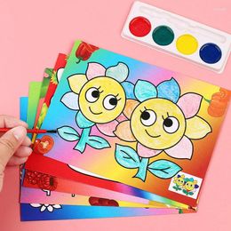 Party Favour 6pcs Cartoon Graffiti Painting DIY Watercolour Education Toys Kids Birthday Favours School Rewards Boys Girls Gift