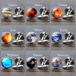 Cuff Links The Best Mens Cufflinks for Moon Solar System Planet and Mens Wedding Cufflinks Universe Galaxy Set Shirt Cufflinks