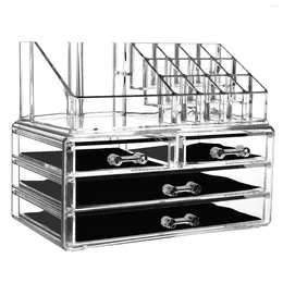 Storage Boxes Acrylic Cosmetic Drawers Large Capacity Cosmetics Vanity Holder For Bathroom Or Desk