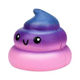 10PCS Decompression Toy Exquisite Fun Galaxy Poo Soft Scented Squishy Squeeze Toys Antistress funny Charm Slow Rising PU Stress Reliever Toy 7*7*6 CM