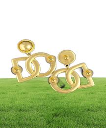 2023 Ladies Designer Earrings Studs G LettersColorful crystal pendants 18K gold plated Anti allergy women's Ear Clip Designer Jewelry8170739