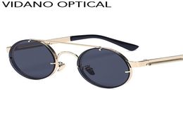 Vidano Optical High Quality Europe Summer Popular Big Round Metal Frame Sunglasses For Men and Women Gradient UV400 Protection8781939