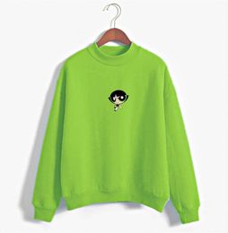 2019 Kawaii The Powerpuff Girls Sweatshirt Harajuku Top Hoodie Women039s Fashion Clothing Y2001061786415