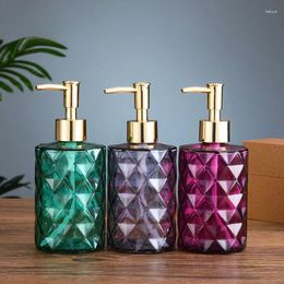 Liquid Soap Dispenser Nordic Pressed Shampoo Bottle With Colourful Glass Ideal For Hand Wash And Shower Gel Refill