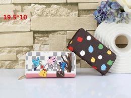 X YK Yayoi Kusama VICTORINE WALLET Yayoi Kusama Designer Womens JULIETTE Multicolor PAINTED DOTS Zippy Coin Purse Card Key Holder Pouch Accessoires Wallet CC
