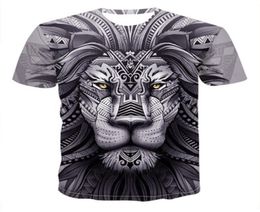 Summer T Shirts Mens 2021 Fashion 3D Animal Printing Tshirt Men Loose Casual Graphic Lion Pattern Street Tees Youth Hip Hop Plus S1376895