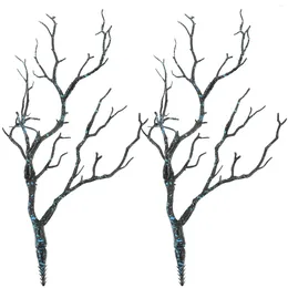 Decorative Flowers Fake Cherry Branches Faux Curly Willow Artificial Tree Plastic Decoration Twigs