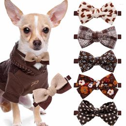 Dog Apparel 10pcs Supplies Fashion Delicate Bowtie Pet Neckties For Dogs Pets Bowknot Grooming Accessories