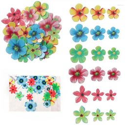 Party Supplies A Box Colourful Flowers Butterfly Cupcake Toppers Paper Butterflies Cake Decorating Wedding Birthday Decorations