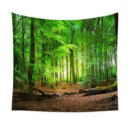 Tapestries 73X95CM Bohemian Decor Forest Tapestry Wall Hanging For Living Room Decora Airbnb Customizable Tribal Support