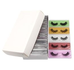 100 Mink False eyelashes set Wispy Fluffy Fake Lashes 3D Makeup Big Volume Crisscross Reusable False Eyelashes Extensions Beauty 1422601